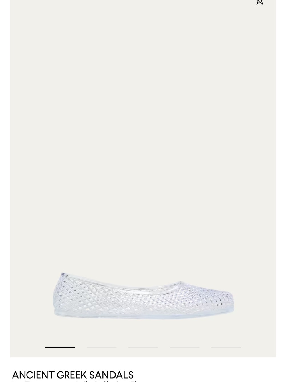Ancient Greek Sandals CLEAR Woven Jelly Ballet Flat